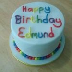 Edmund rainbow birthday cake